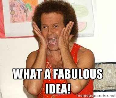 You are all great! And your ideas are even greater!