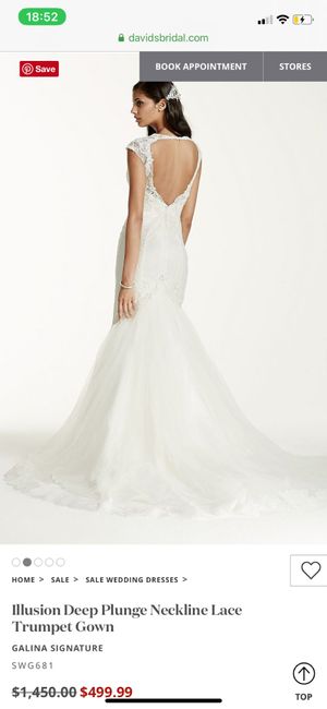 Bustle vs Reception dress 1