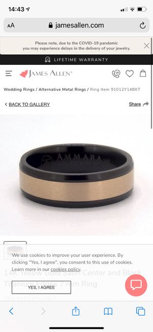 Wedding band arrived in the mail! 4
