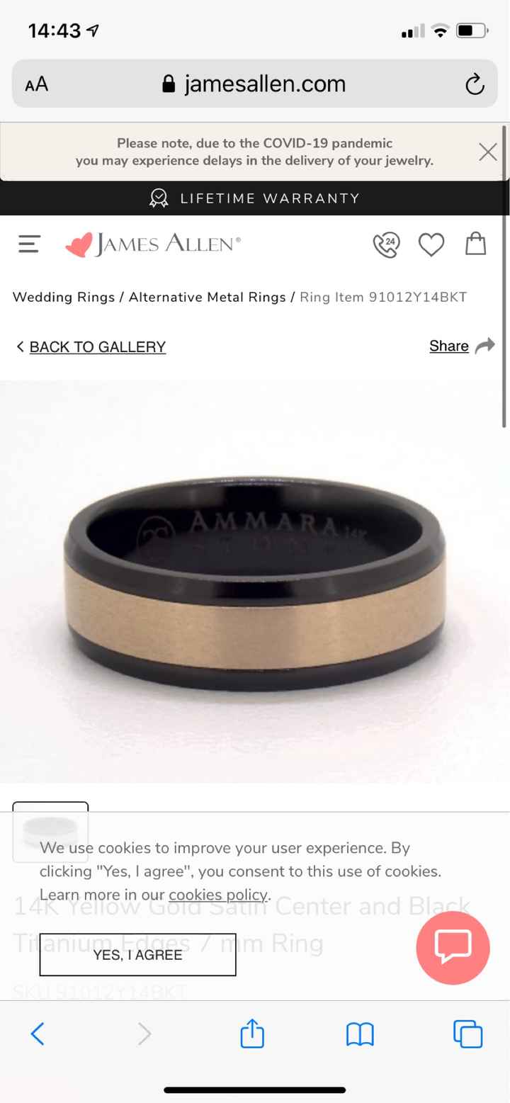 Wedding band arrived in the mail! - 2