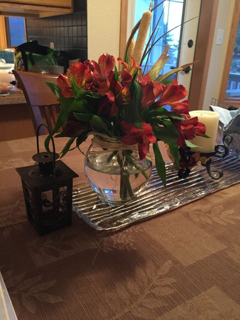 Flower arrangement mockup