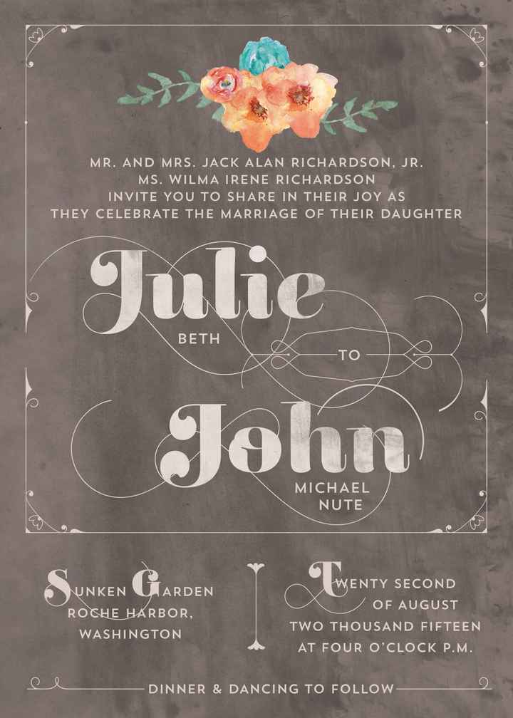 My Invitations came in!!! UPDATE in comments! (Pics)