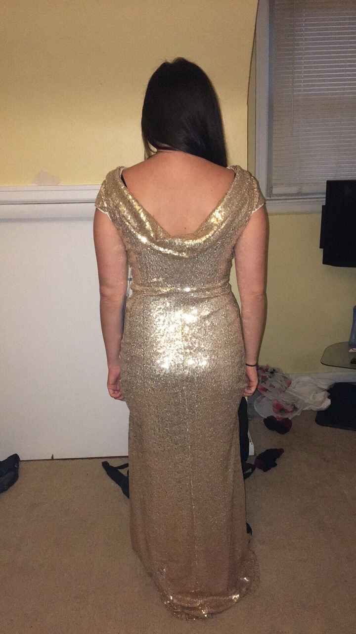 Is anyone doing sparkly bridesmaid dresses?