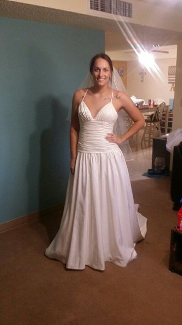 Got my dress back from alterations!