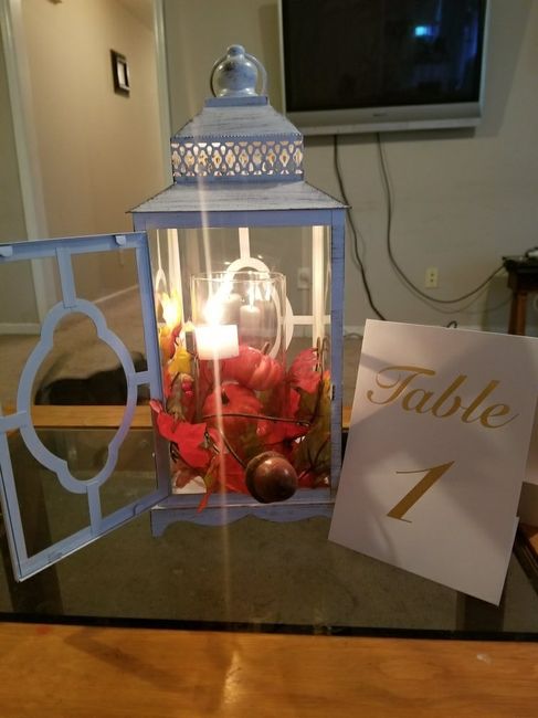 Having fun trying out centerpieces - 1