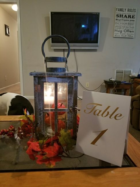 Having fun trying out centerpieces - 2
