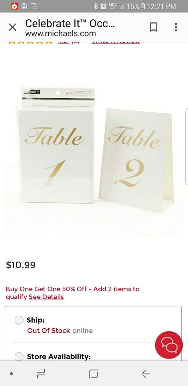 Table numbers inspiration - 1