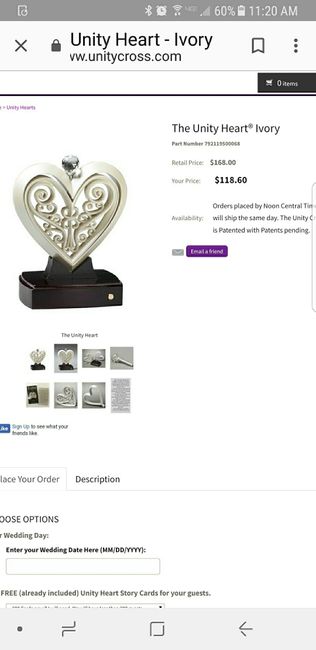 Sand/unity candle - 1