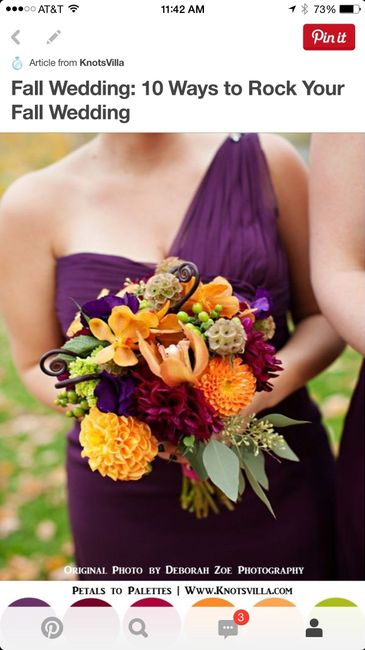 Fall wedding colors