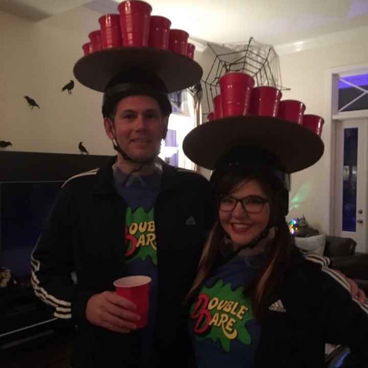 Happy Halloween post a pic of you and your fiancé in costumes