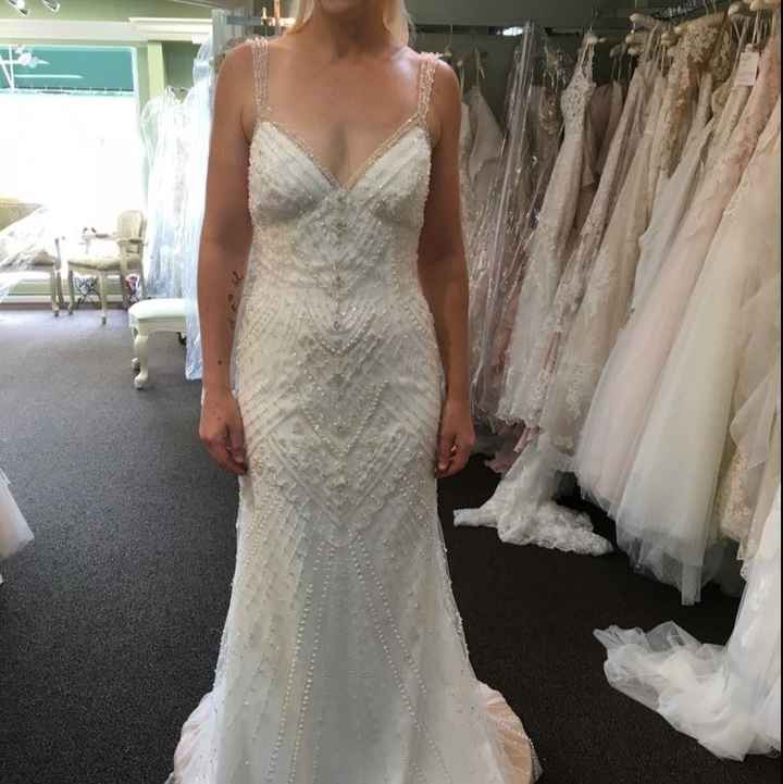What was your least favorite wedding dress on you?