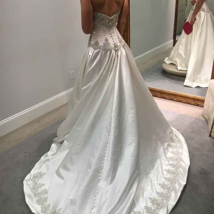 Let's show off our dresses.