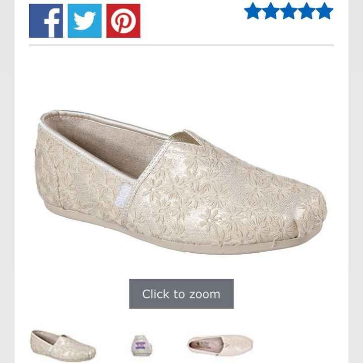 Has anyone else worn flats or Kate Spade Glitter Keds for their wedding?