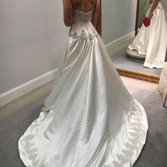 Let's show off our dresses.