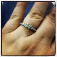 I'd love to see everyone's engagment rings.