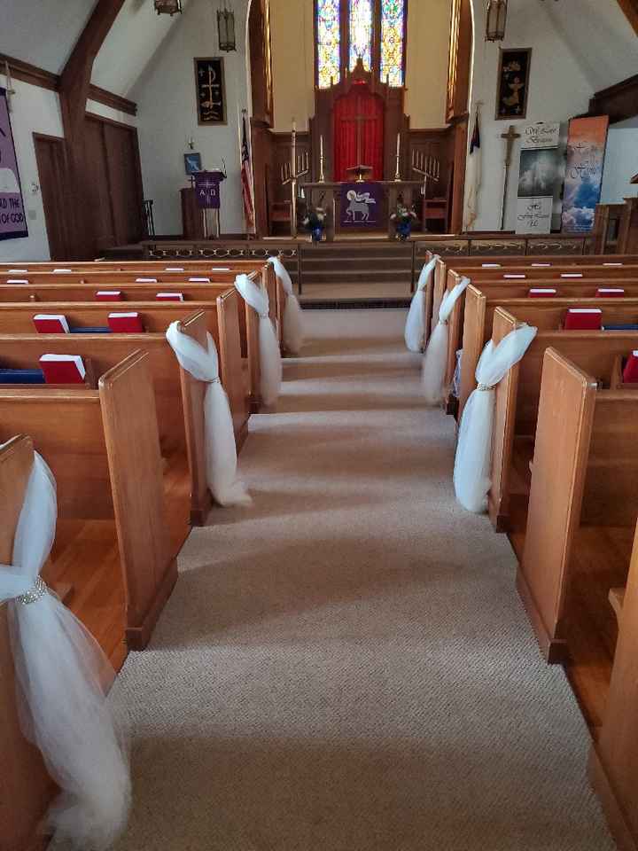 Wedding Pews w/ no "end caps" - 1