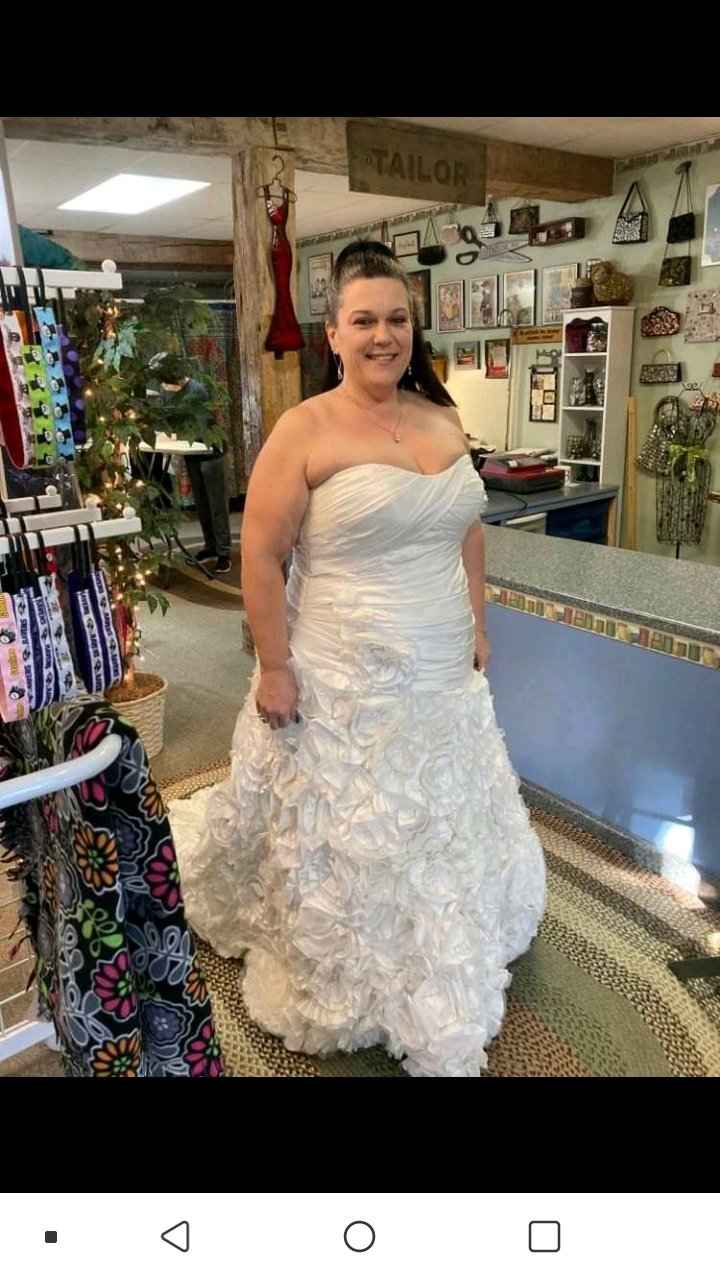 How many dresses did you try on before you found the one? - 1