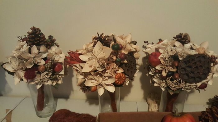 Some of my diy center pieces and bouquets wanted some opinions
