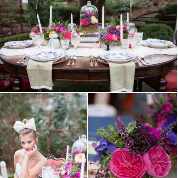 Alice in Wonderland vintage tea party theme