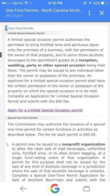 Beer license/permit help!