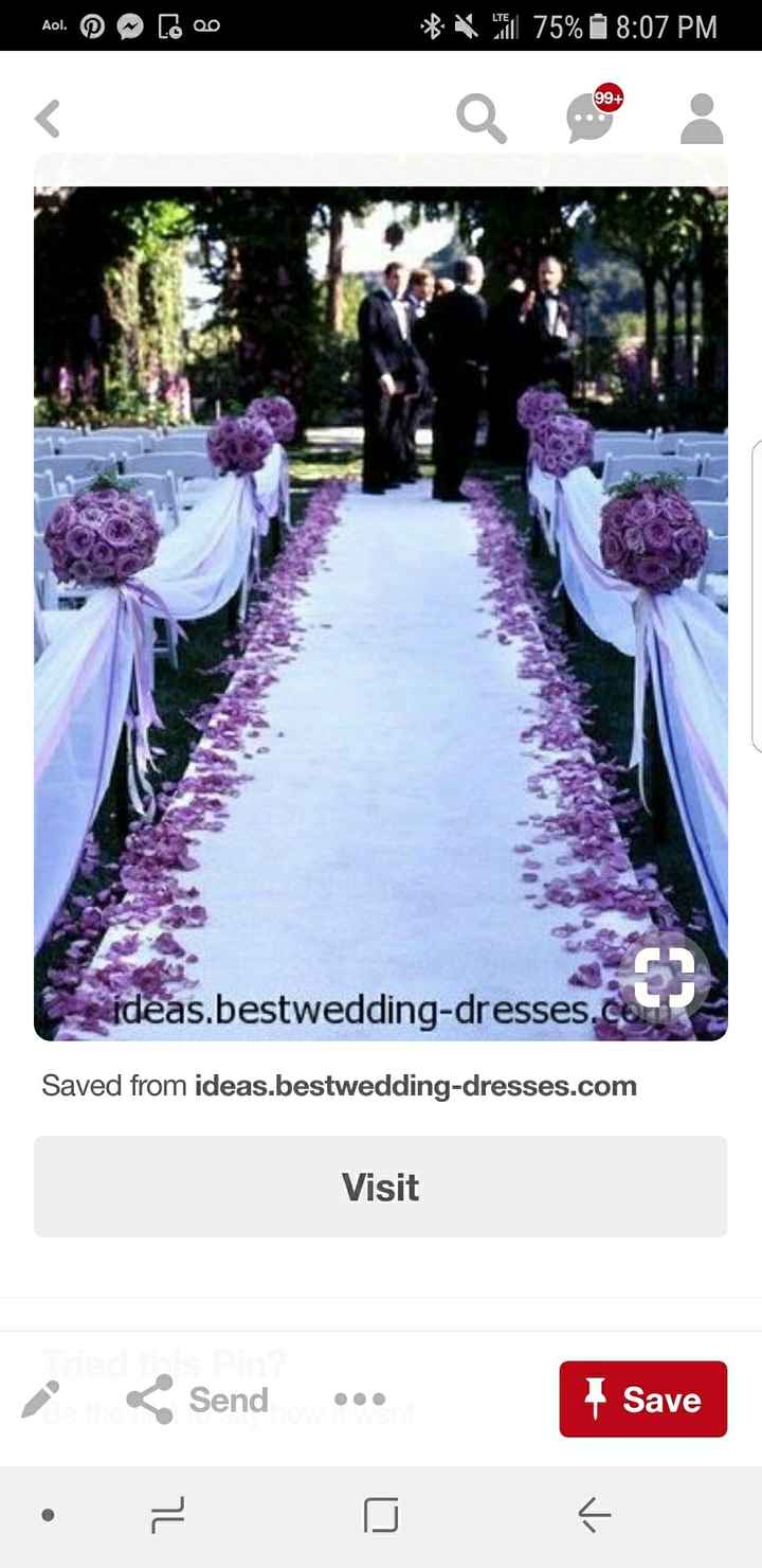 Share your wedding aisle for the ceremony - 1