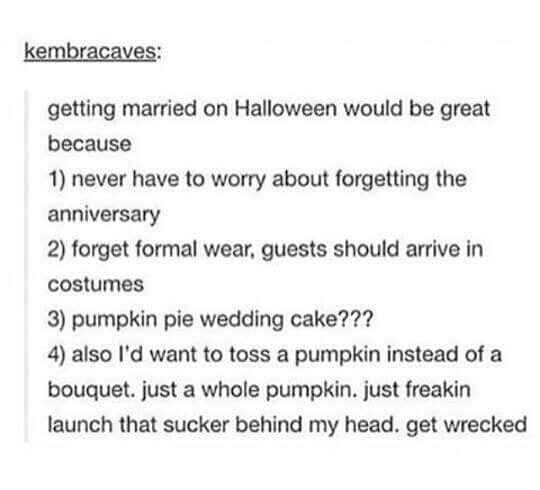 Halloween Wedding