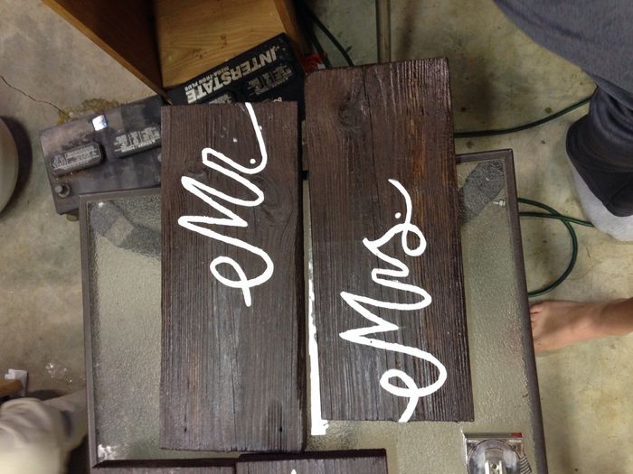 A couple of the signs we made...