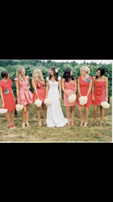 Brides with Mis Matched Maids- Show Me Your Pictures & Inspirations!
