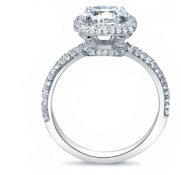 Will a 2ctw single row halo ring be stunning enough? - 2