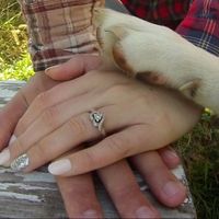 Heart shape engagement ring