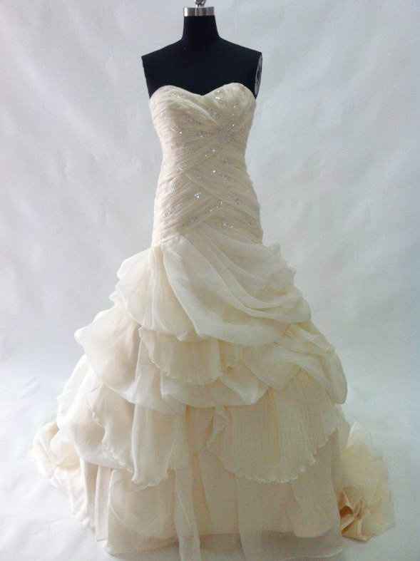 Champagne wedding dress