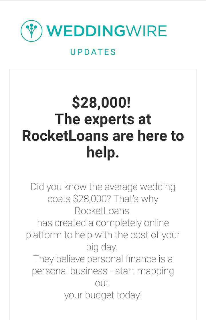 Loans for weddings ???