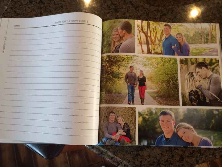 I got my guestbook and napkins!