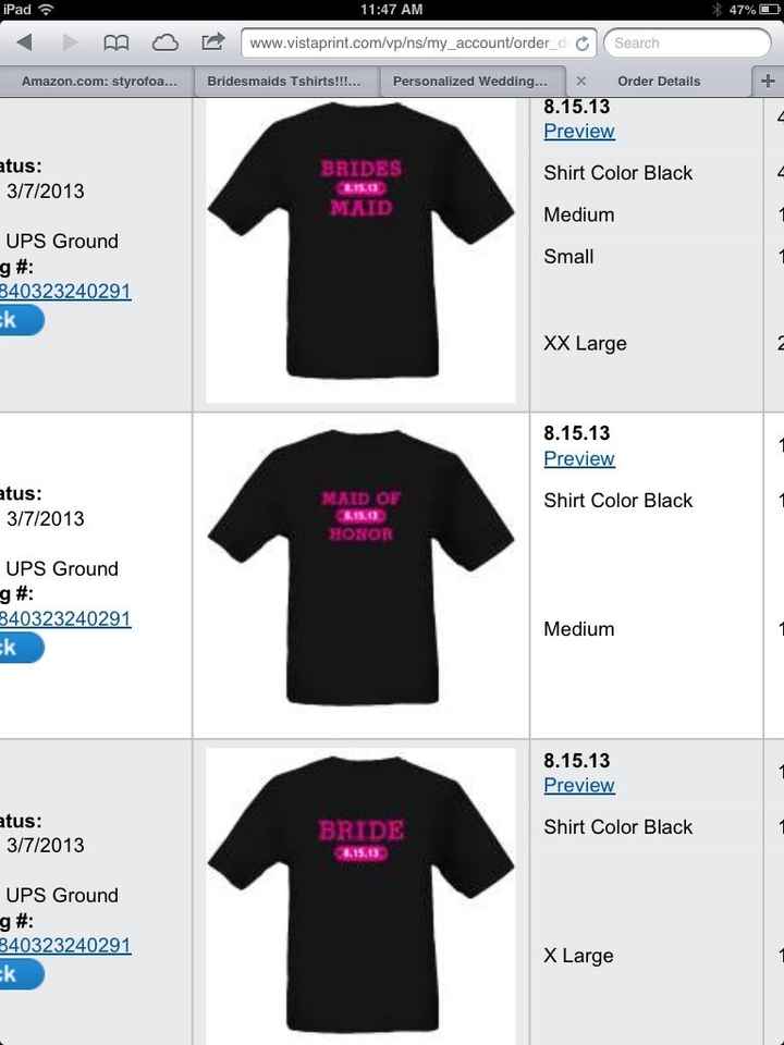 Bridesmaids Tshirts!!!??