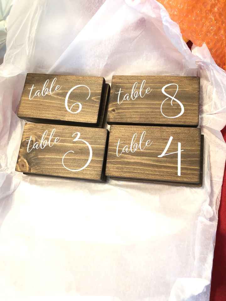 Let's see your table numbers! - 1