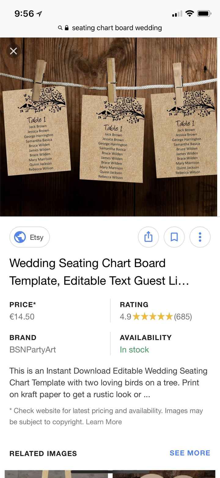 Seating Chart - 1