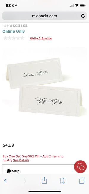Seating cards - 1