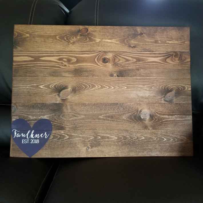 Welcome Sign and Guest 'book' Love - 1