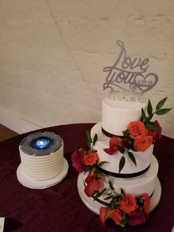 Cake and Surprise Grooms Cake (Stargate Theme)
