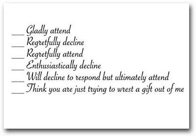 RSVP wording/filler suggestions?