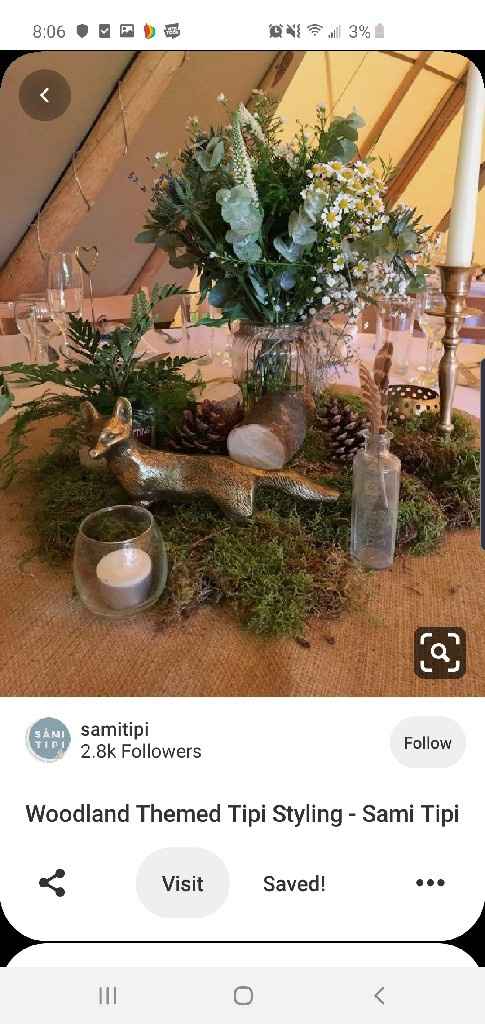 Wood land animal figurines for table names. - 2