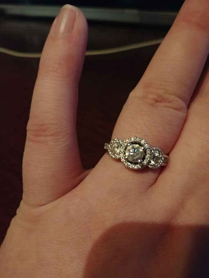 Only one ring, no wedding band