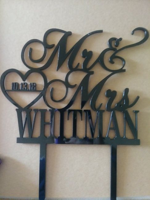 Wedding Cake Topper - 1