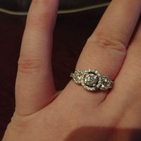 Only one ring, no wedding band