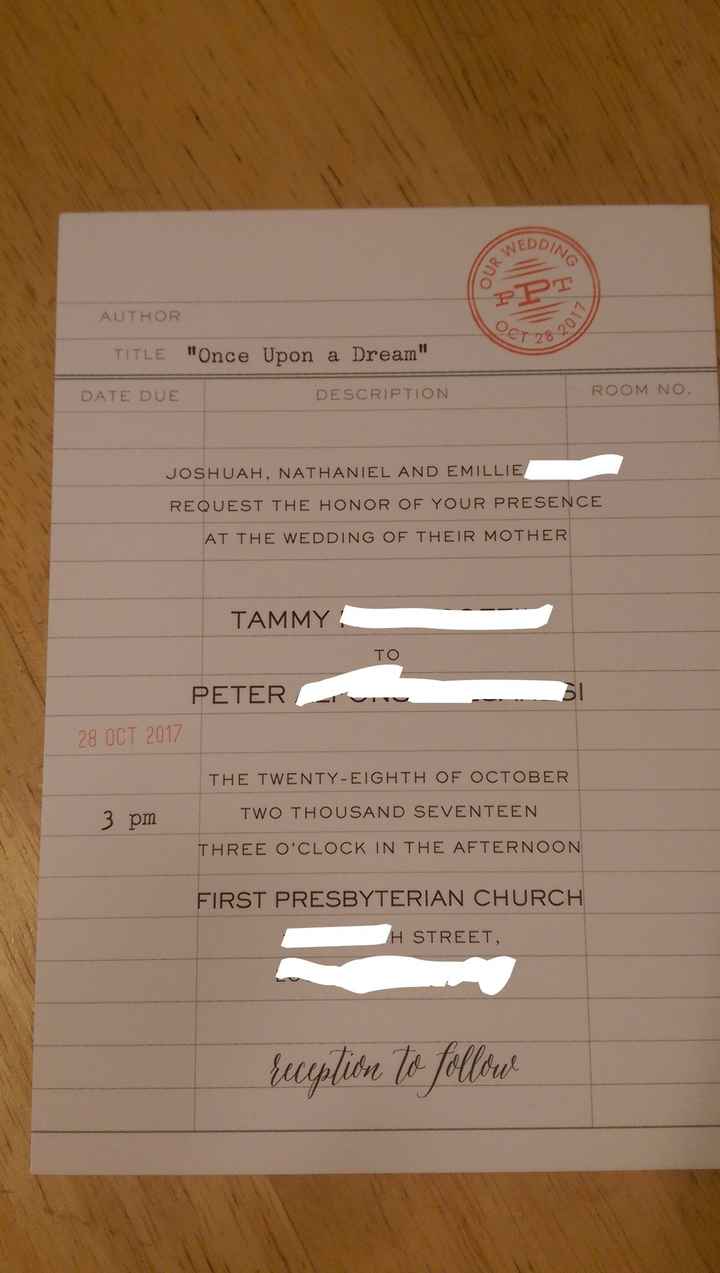 It's Getting Real! My invitations arrived :)