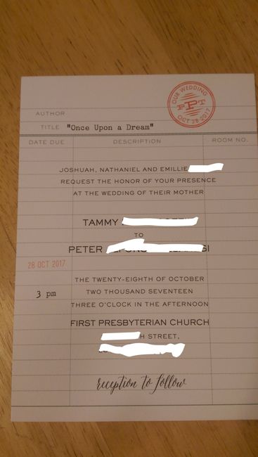 It's Getting Real! My invitations arrived :)