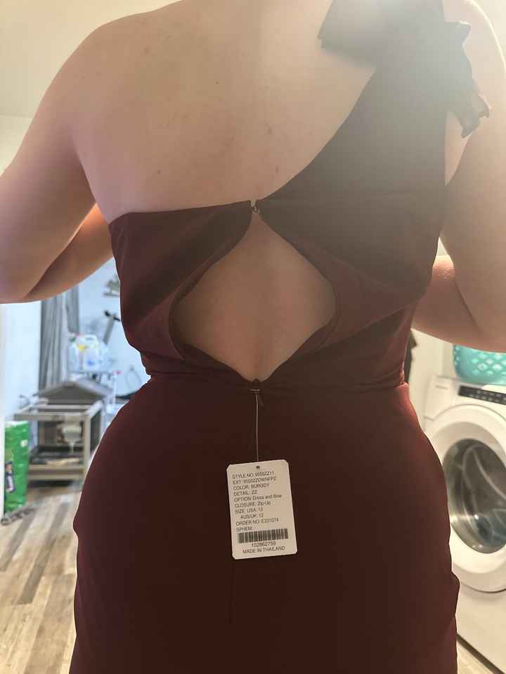 Maid of Honor Dress won’t zip - 1