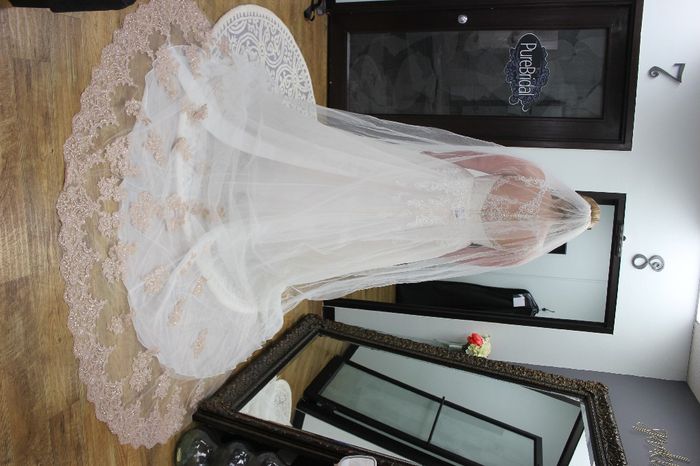 Ivory 1950s veil? Fascinatior/birdcage veil?  Rose Gold Veil with Ivory Dress? please help 12