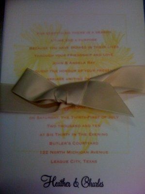 I want to see all DIY or non DIY invites you guys have!! Picture!
