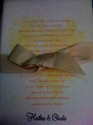I want to see all DIY or non DIY invites you guys have!! Picture!